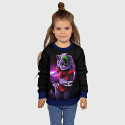 Свитшот детский Five Nights at Freddys: Security Breach Волчица Ро, цвет: 3D-синий — фото 2