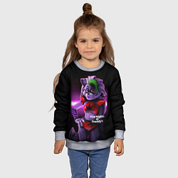 Свитшот детский Five Nights at Freddys: Security Breach Волчица Ро, цвет: 3D-меланж — фото 2