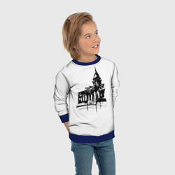 Свитшот детский Исаакиевский собор в ночи, цвет: 3D-синий — фото 2