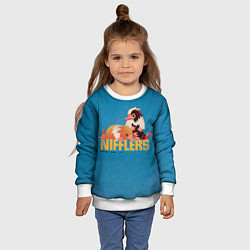 Свитшот детский Фантастические Твари Nifflers, цвет: 3D-белый — фото 2