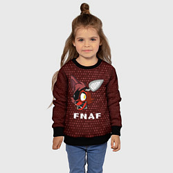 Свитшот детский ФНАФ - ФОКСИ - Космос, цвет: 3D-черный — фото 2