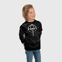 Свитшот детский Bring me the horizon молнии, цвет: 3D-черный — фото 2