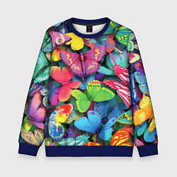Детский свитшот Стая бабочек Pattern