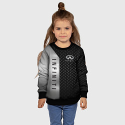 Свитшот детский INFINITI ИНФИНИТИ СТАЛЬ, цвет: 3D-черный — фото 2