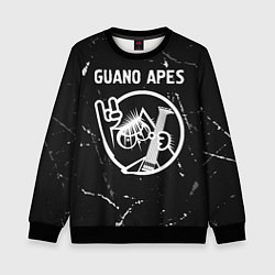 Свитшот детский Guano Apes КОТ Потертости, цвет: 3D-черный