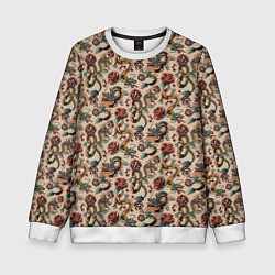 Детский свитшот ДРАКОН И РОЗА