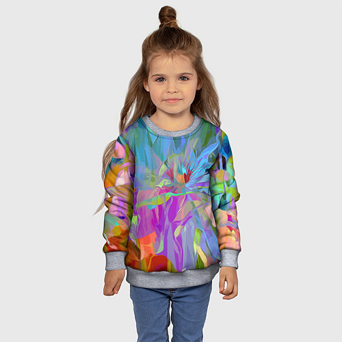 Детский свитшот Abstract color pattern Summer 2022 / 3D-Меланж – фото 4