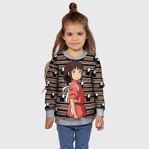 Детский свитшот Sen to Chihiro / 3D-Меланж – фото 4