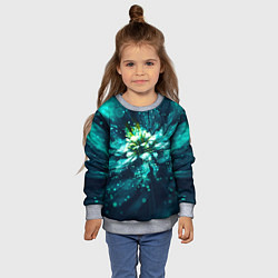 Свитшот детский Цветок с пандоры, цвет: 3D-меланж — фото 2