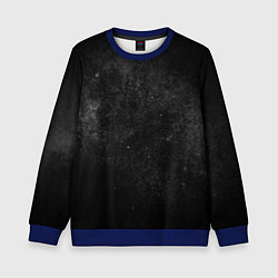 Детский свитшот Черный космос black space