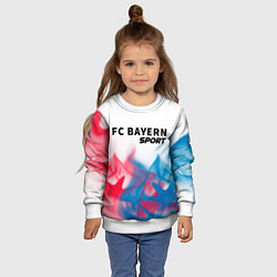 Свитшот детский БАВАРИЯ Sport Пламя, цвет: 3D-белый — фото 2