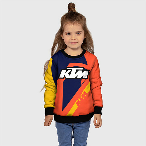 Детский свитшот KTM VINTAGE SPORTWEAR / 3D-Черный – фото 4