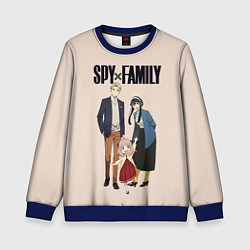 Свитшот детский Spy x Family Семья шпиона, цвет: 3D-синий
