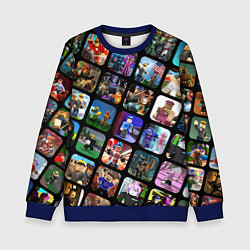 Свитшот детский ROBLOX СЮЖЕТЫ, цвет: 3D-синий