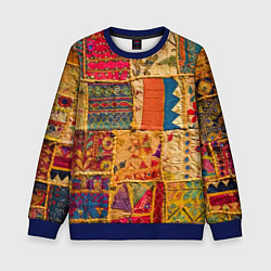 Детский свитшот Пэчворк Лоскутное одеяло Patchwork Quilt