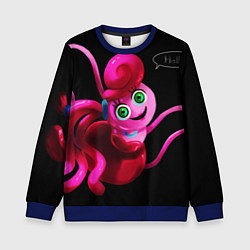 Свитшот детский POPPY PLAYTIME - Mommy long legs Мама длинные ноги, цвет: 3D-синий