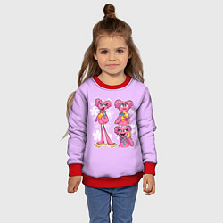 Свитшот детский РАЗНАЯ КИССИ МИССИ KISSY MISSY, цвет: 3D-красный — фото 2