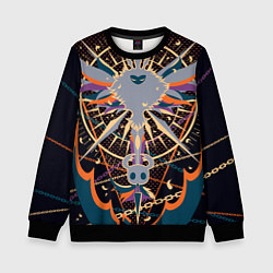 Свитшот детский Рыцарь и Лучезарность Hollow Knight, цвет: 3D-черный