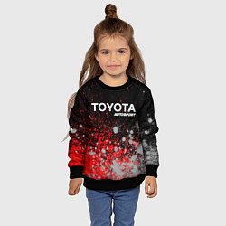 Свитшот детский ТОЙОТА Autosport Краска, цвет: 3D-черный — фото 2