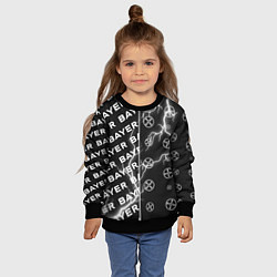 Свитшот детский BAYER - Молнии Паттерны, цвет: 3D-черный — фото 2