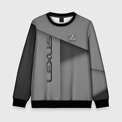 Свитшот детский Lexus - серая абстракция, цвет: 3D-черный