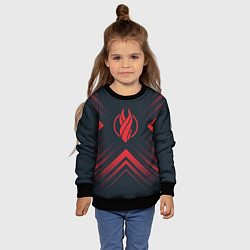 Свитшот детский Красный Символ Dead Space на темном фоне со стрелк, цвет: 3D-черный — фото 2