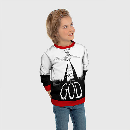 Детский свитшот Не жук, не зверь, но БОГ Hollow Knight / 3D-Красный – фото 3