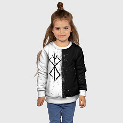Свитшот детский КЛЕЙМО ЖЕРТВЫ ЧБ БЕРСЕРК, цвет: 3D-белый — фото 2