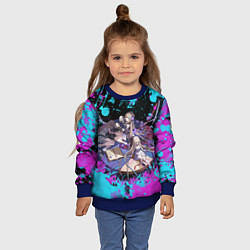 Свитшот детский Грета Honkai star rail, цвет: 3D-синий — фото 2