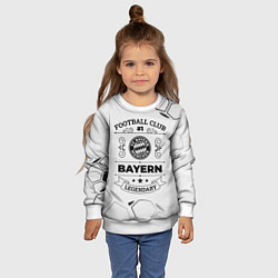 Свитшот детский Bayern Football Club Number 1 Legendary, цвет: 3D-белый — фото 2