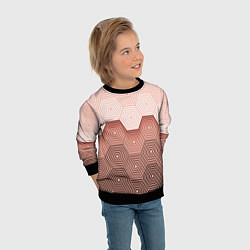 Свитшот детский Hexagon Minimal, цвет: 3D-черный — фото 2