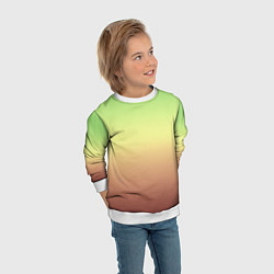 Свитшот детский Градиент Фисташки Gradient, цвет: 3D-белый — фото 2