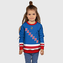 Свитшот детский Артемий Панарин Rangers, цвет: 3D-красный — фото 2