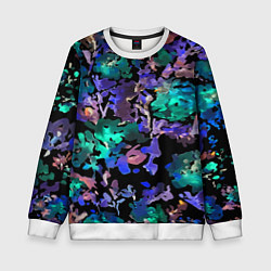 Свитшот детский Floral pattern Summer night Fashion trend 2025, цвет: 3D-белый