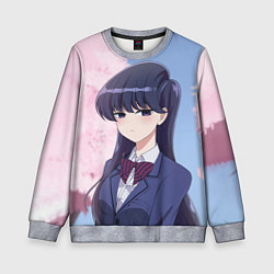 Свитшот детский Коми-сан У Коми проблемы с общением, цвет: 3D-меланж