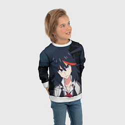 Свитшот детский Рюко Матой - Kill la Kill, цвет: 3D-белый — фото 2