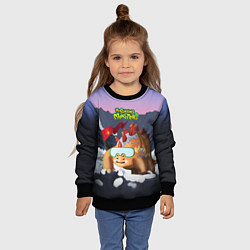 Свитшот детский Стегобака, цвет: 3D-черный — фото 2