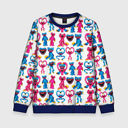 Детский свитшот POPPY PLAYTIME HAGGY WAGGY AND KISSY MISSY PATTERN