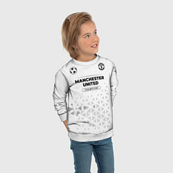 Свитшот детский Manchester United Champions Униформа, цвет: 3D-белый — фото 2