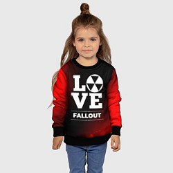 Свитшот детский Fallout Love Классика, цвет: 3D-черный — фото 2