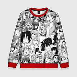 Свитшот детский Log Horizon pattern, цвет: 3D-красный