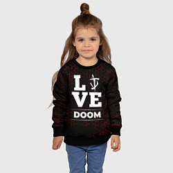 Свитшот детский Doom Love Классика, цвет: 3D-черный — фото 2