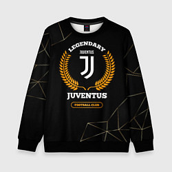 Свитшот детский Лого Juventus и надпись Legendary Football Club на, цвет: 3D-черный