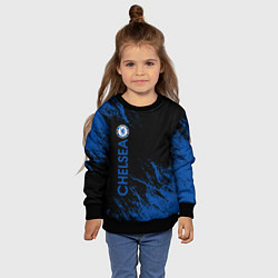 Свитшот детский Chelsea текстура, цвет: 3D-черный — фото 2