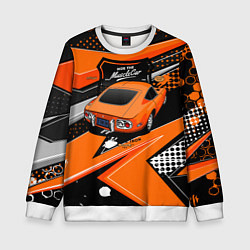 Свитшот детский Vintage Tron Ретро-автомобиль, цвет: 3D-белый