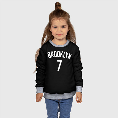 Детский свитшот Кевин Дюрант Бруклин / 3D-Меланж – фото 4