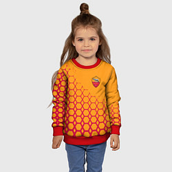 Свитшот детский Рома соты, цвет: 3D-красный — фото 2