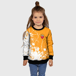 Свитшот детский Roma маленькое лого краска, цвет: 3D-черный — фото 2