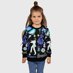 Свитшот детский Underground pattern Fashion 2077, цвет: 3D-черный — фото 2