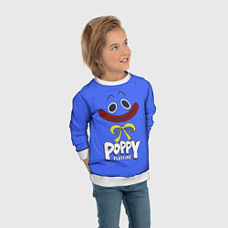 Свитшот детский Poppy Playtime Huggy Wuggy, цвет: 3D-белый — фото 2